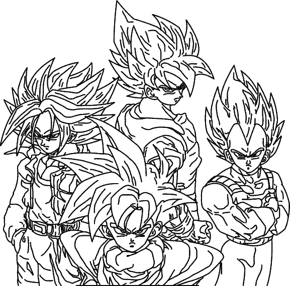 coloriage les supersayan